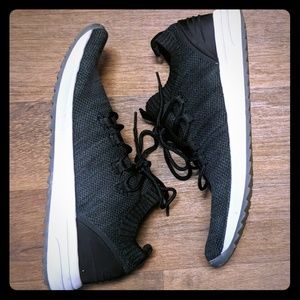 Black athletic shoes